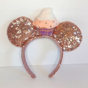 Disney Rose gold cupcake minnie ears
